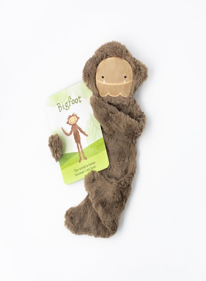 Slumberkins Bigfoot Snuggler & Affirmation Card Bundle | Soft Plush Toy for Ages 0+ | Enhances Self-Esteem & Positive Relationships (Bigfoot Snuggler Plush + Affirmation Card) - Image 1
